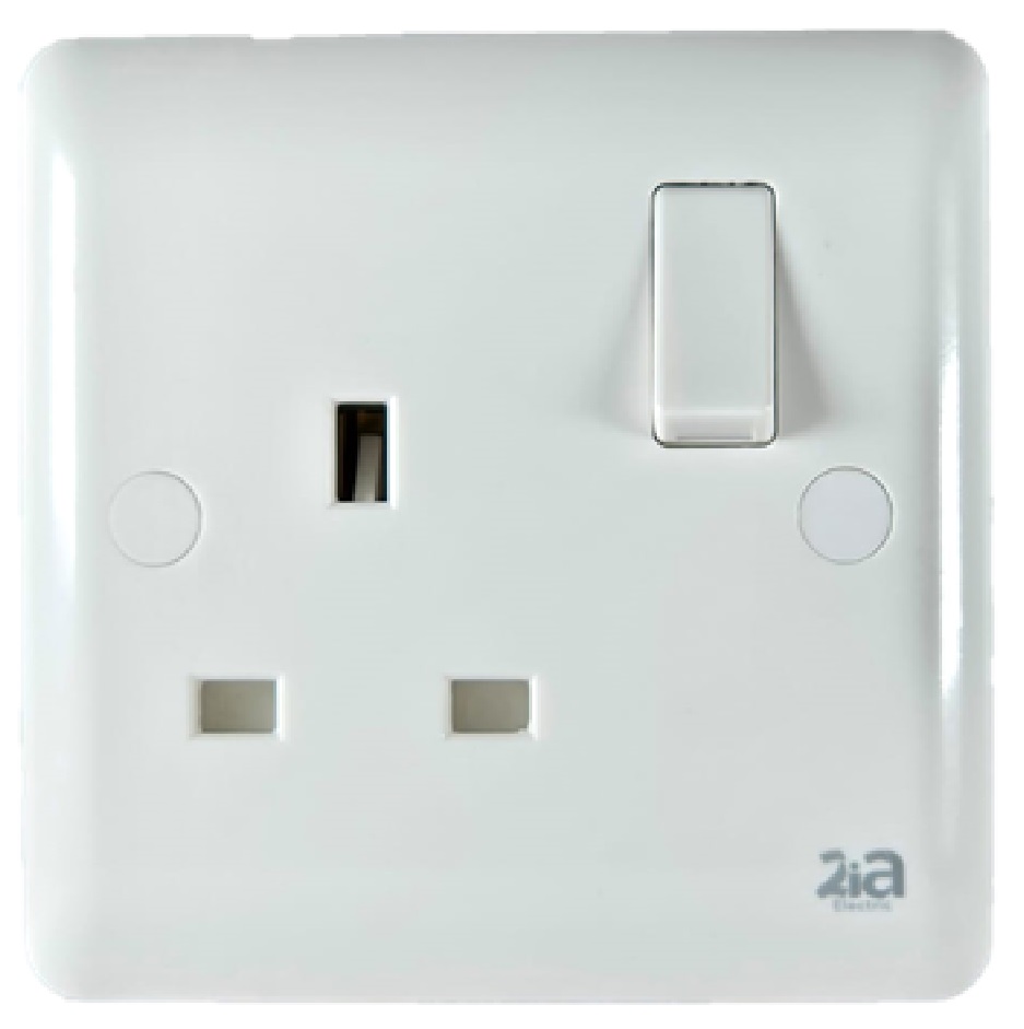 13A Single Switched Socket - SP- WHITE