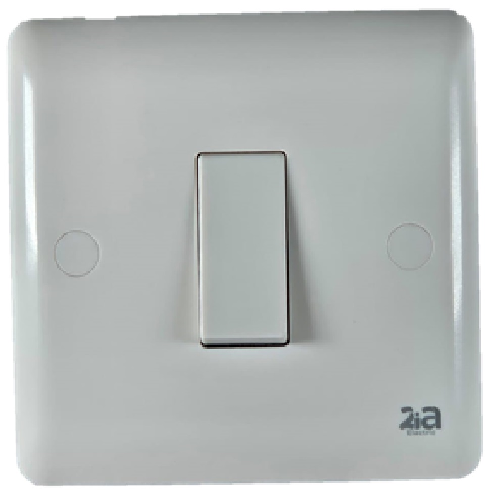 10AX 1Gang 2Way Switch AC250V~ WHITE