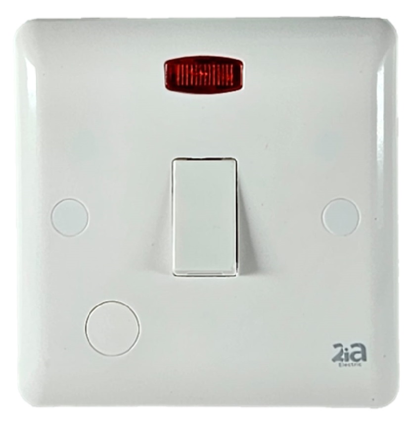 20A DP Switch With Neon AC250V~WHITE