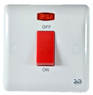 45A DP Switch With Neon  AC250V~WHITE