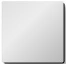 Blank Plate 86 X 86 size - White
