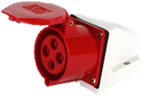32A 4P Wall Socket IP44